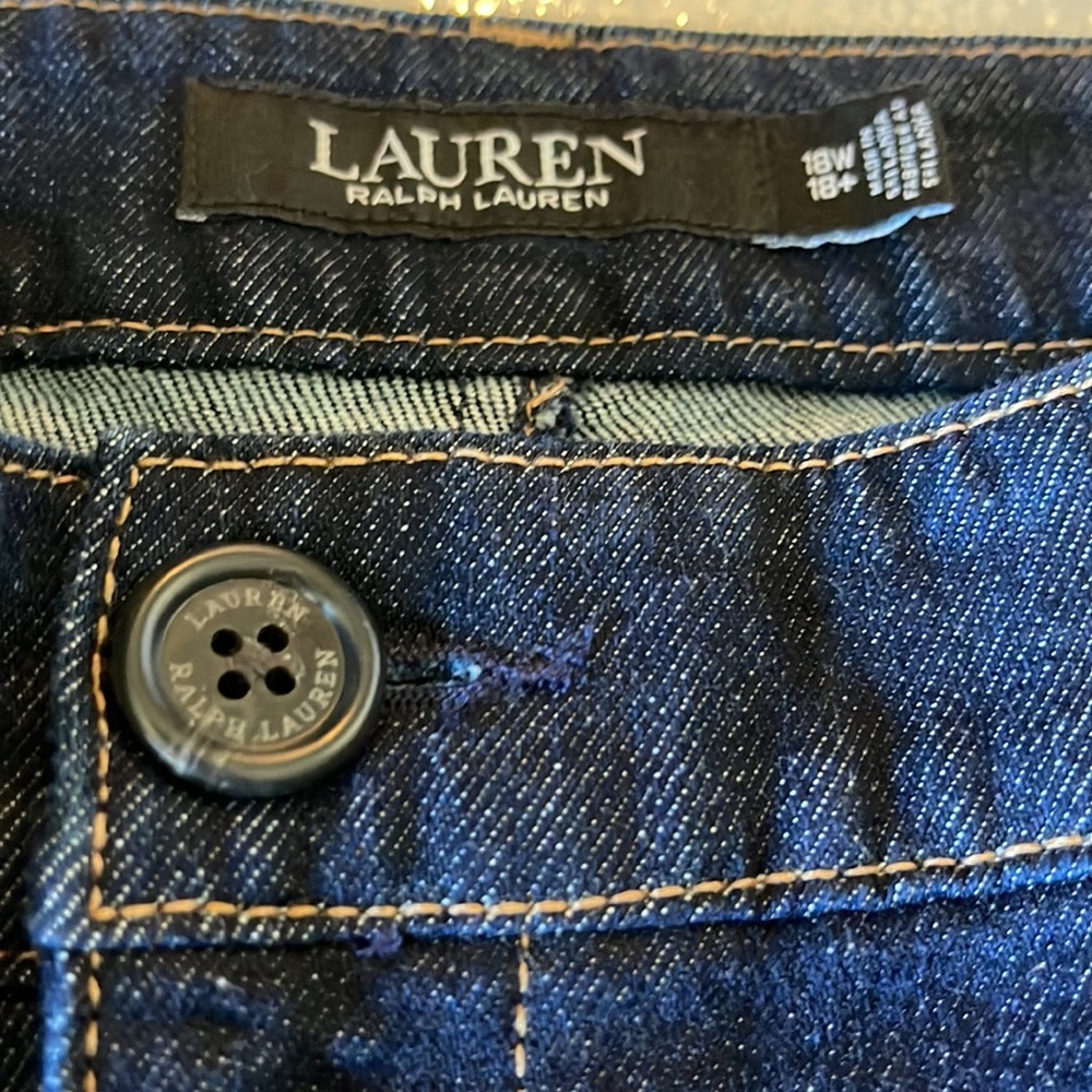 Lauren Ralph Lauren straight leg dark denim jeans - Picture 3 of 6